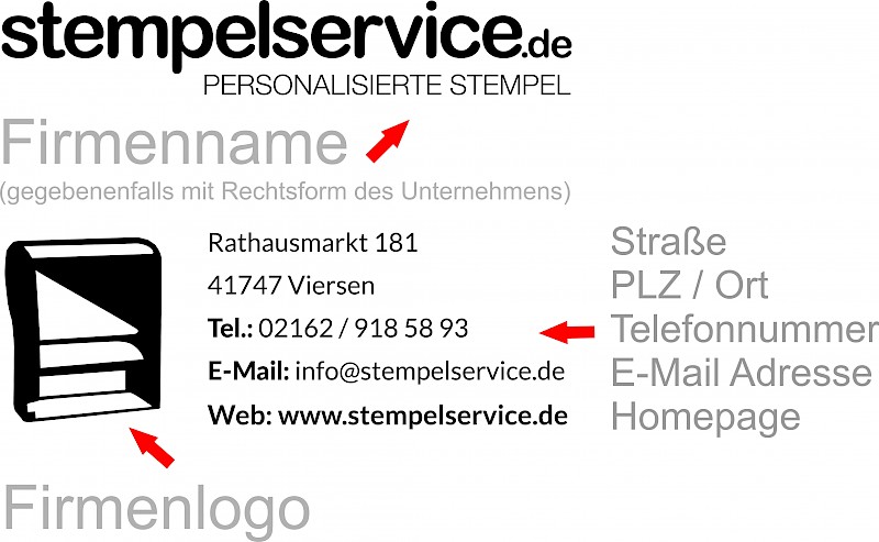 Was Gehort Alles Auf Einen Firmenstempel